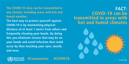 COVID-19 transmission in hot and humid climates
